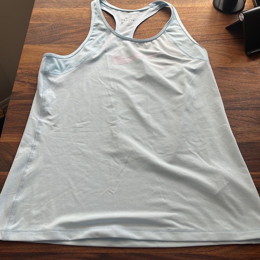 Nike Dryfit tank in baby blue